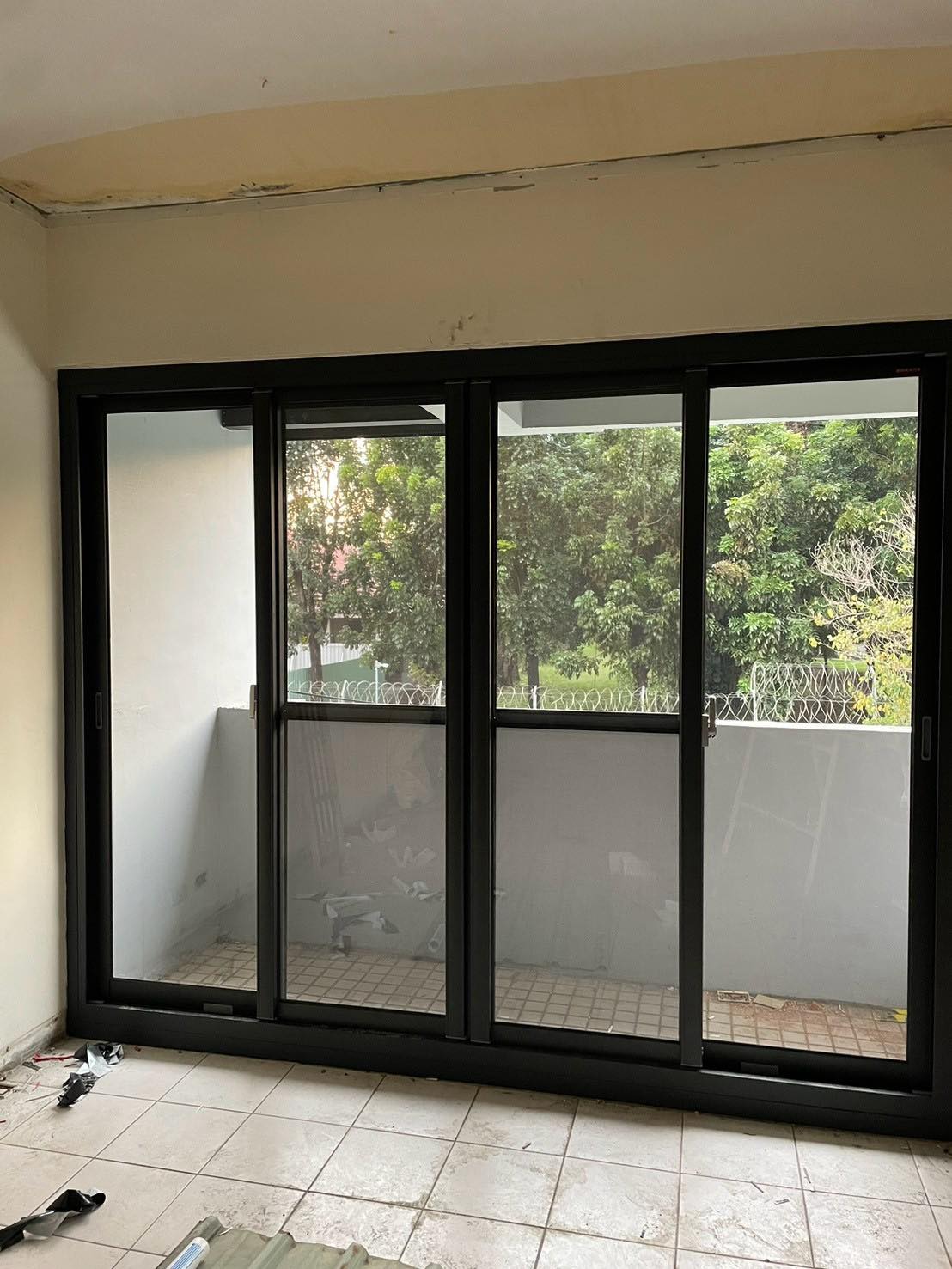 台南鋁門窗包框施工