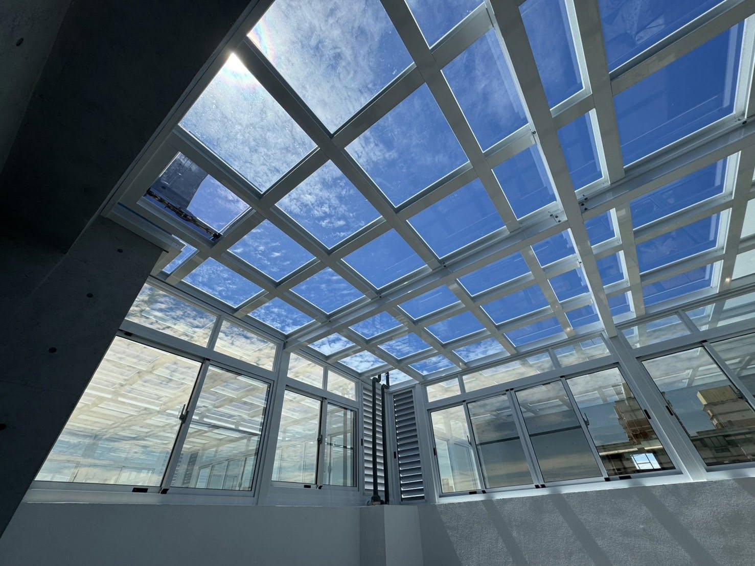 台南採光罩工程+隔熱玻璃