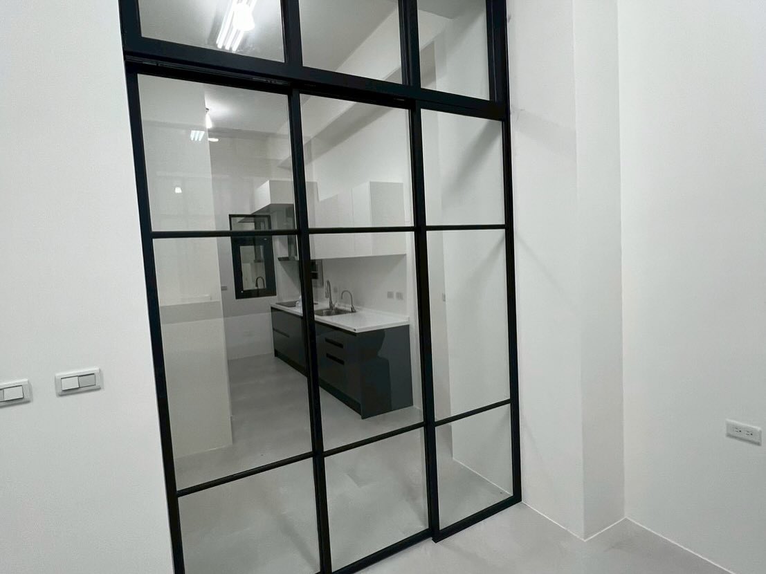 台南節能玻璃採光罩+隔間玻璃門